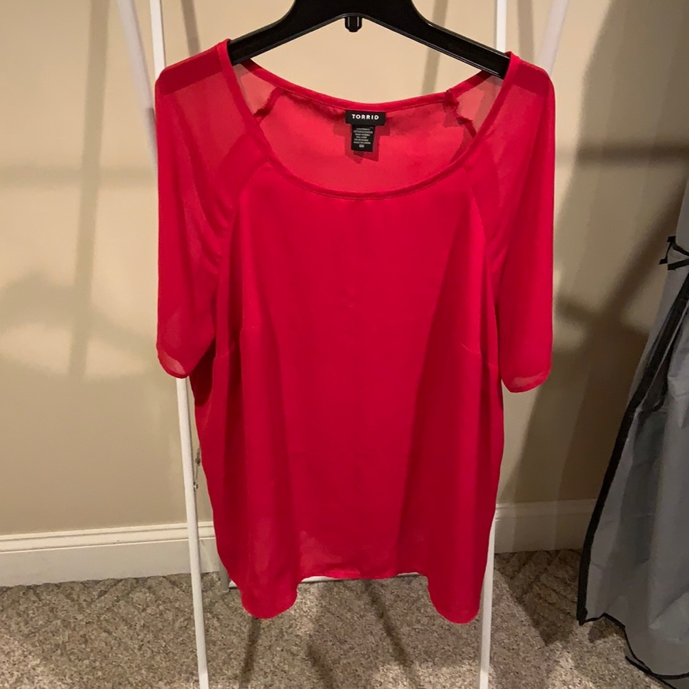 Torrid red blouse
